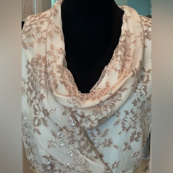 New ~ EVA FRANCO x ANTHROPOLOGIE ~ Holiday Cowl Neck Sheath Dress 2 - Picture 5 of 10